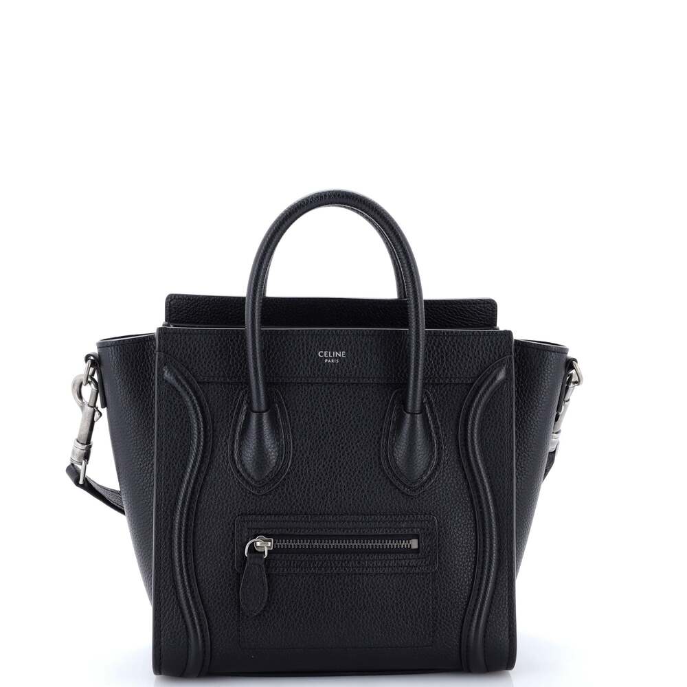 Celine Luggage Bag Grainy Leather Nano #281076C19B